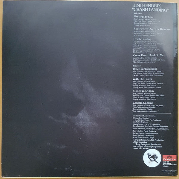 Jimi Hendrix : Crash Landing (LP, Album)