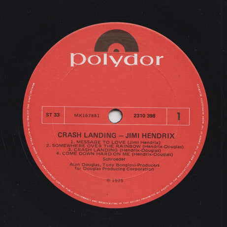 Jimi Hendrix : Crash Landing (LP, Album)