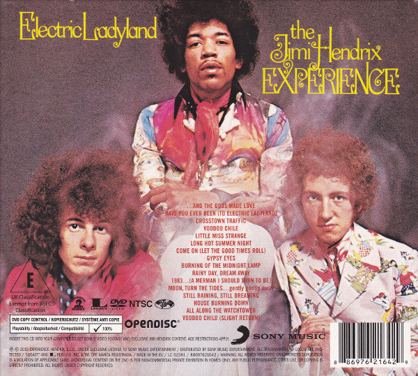 The Jimi Hendrix Experience : Electric Ladyland (CD, Album, Enh, RE, RM + DVD-V, Copy Prot., NTSC +)