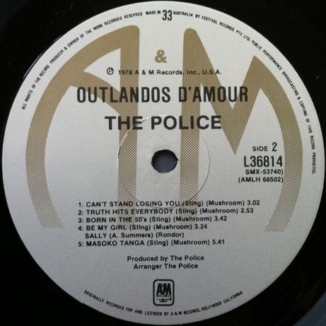 The Police : Outlandos D'Amour (LP, Album)