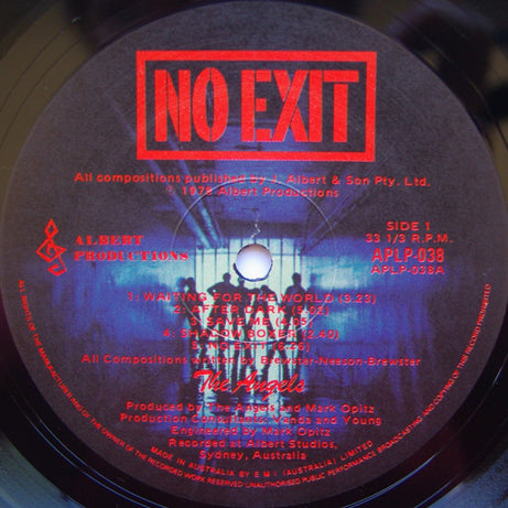 The Angels : No Exit (LP, Album, Gat)