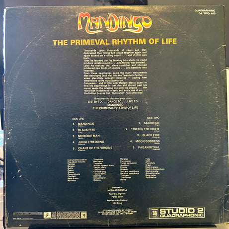 Mandingo (6) : The Primeval Rhythm Of Life (LP, Album, Quad)