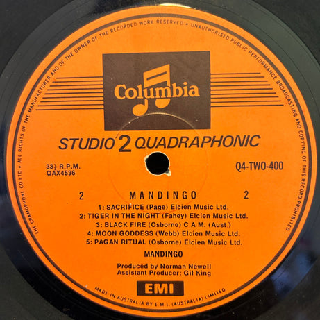 Mandingo (6) : The Primeval Rhythm Of Life (LP, Album, Quad)