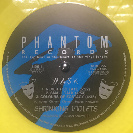Shrinking Violets : Mask (12", MiniAlbum, Ltd, Num, Yel)