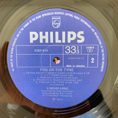 Lindisfarne : Fog On The Tyne (LP, Album, Gat)