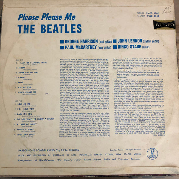The Beatles : Please Please Me (LP, Album)