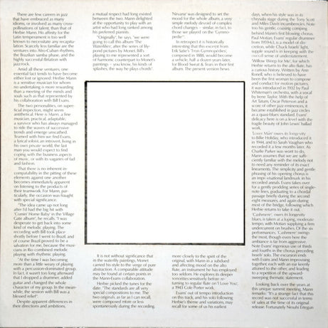 Herbie Mann & Bill Evans : Nirvana (LP, Album, RE)