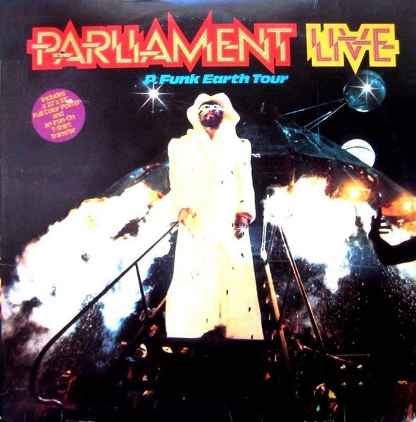 Parliament : Live (P.Funk Earth Tour) (2xLP, Album, San)
