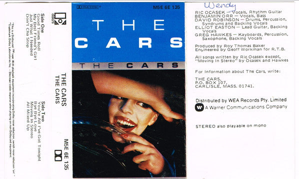 The Cars : The Cars (Cass, Album)