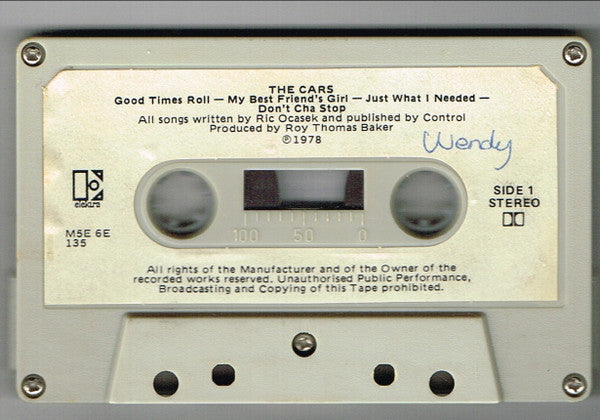 The Cars : The Cars (Cass, Album)