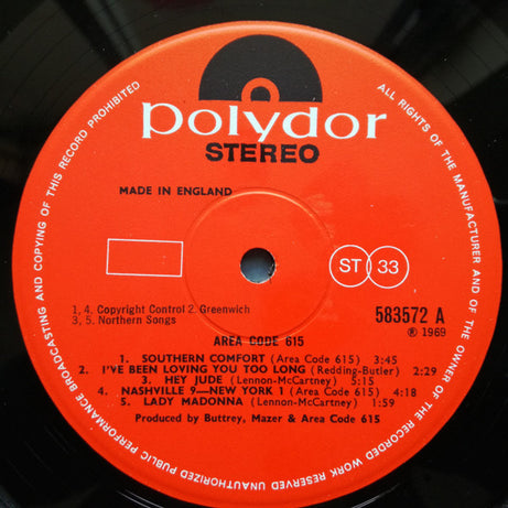 Area Code 615 : Area Code 615 (LP, Album)