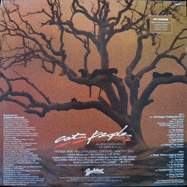 Giorgio Moroder : Cat People (Original Soundtrack) (LP, Album)
