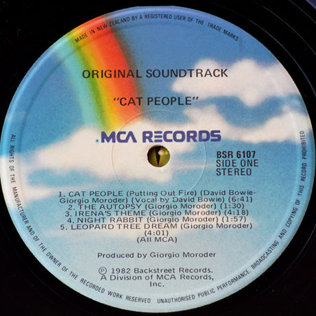 Giorgio Moroder : Cat People (Original Soundtrack) (LP, Album)