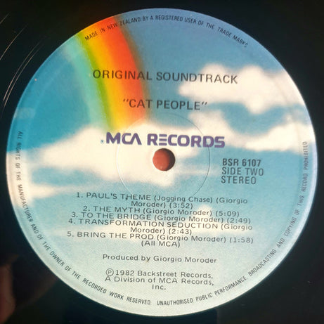 Giorgio Moroder : Cat People (Original Soundtrack) (LP, Album)