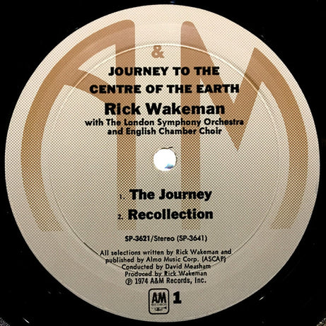 Rick Wakeman : Journey To The Centre Of The Earth (LP, Album, RP, Mon)