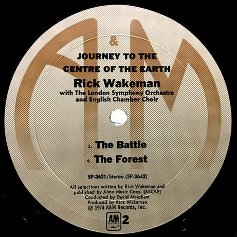 Rick Wakeman : Journey To The Centre Of The Earth (LP, Album, RP, Mon)