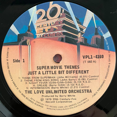 Love Unlimited Orchestra : Super Movie Themes - Just A Little Bit Different (LP, Album)