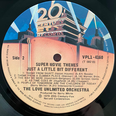 Love Unlimited Orchestra : Super Movie Themes - Just A Little Bit Different (LP, Album)