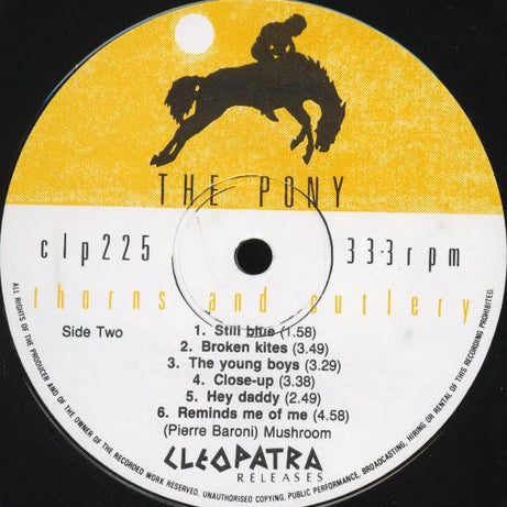The Pony : Thorns And Cutlery (LP, Album)