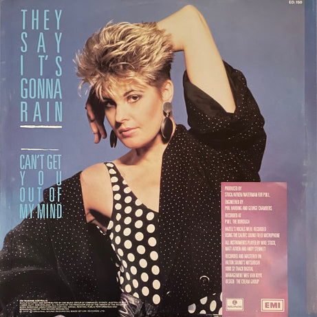 Hazell Dean : They Say It's Gonna Rain (12", Single)
