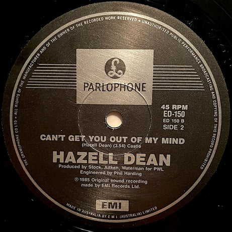 Hazell Dean : They Say It's Gonna Rain (12", Single)
