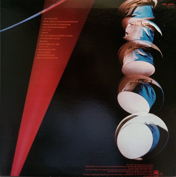 Supertramp : "...Famous Last Words..." (LP, Album)