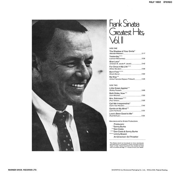 Frank Sinatra : Greatest Hits, Vol. II (LP, Comp)