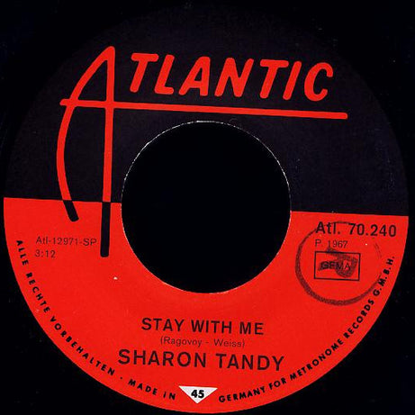 Sharon Tandy : Stay With Me  (7", Single)