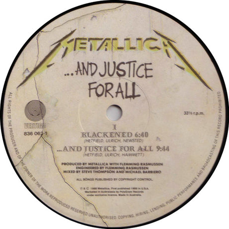 Metallica : ...And Justice For All (2xLP, Album)