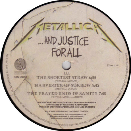 Metallica : ...And Justice For All (2xLP, Album)