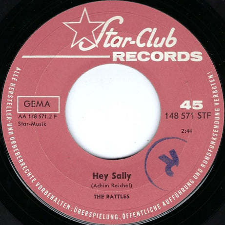 The Rattles : It Is Love / Hey Sally (7", Single, Mono)