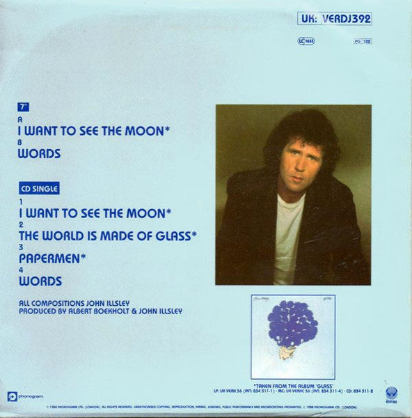 John Illsley : I Want To See The Moon (7" + CD, Single + Promo)