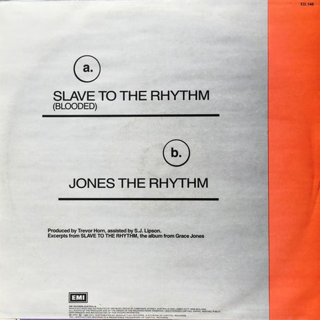 Grace Jones : Slave To The Rhythm (12")
