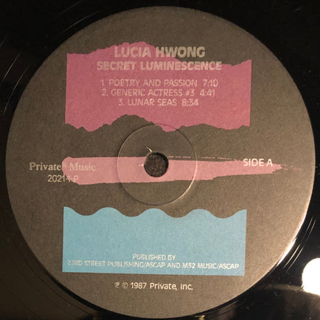 Lucia Hwong : Secret Luminescence (LP, Album)