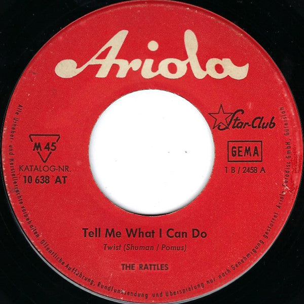 The Rattles : Tell Me What Can I Do / Sunbeam At The Sky (7", Single, Mono)