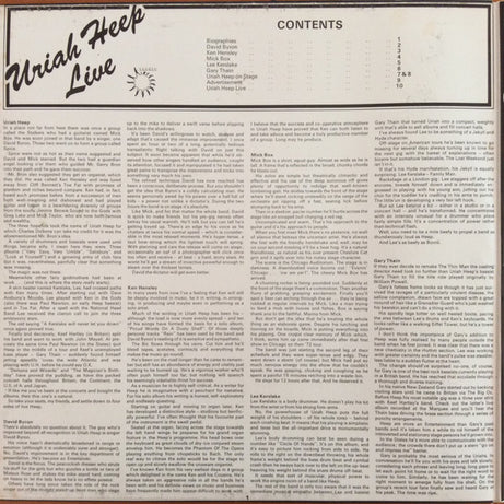 Uriah Heep : Uriah Heep Live (2xLP, Album, RE, Gat)