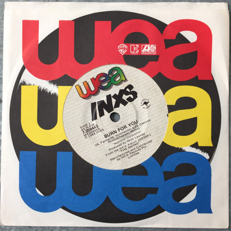 INXS : Burn For You (7", Single)