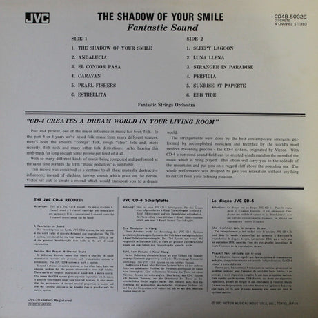 Fantastic Strings Orchestra : The Shadow Of Your Smile (Fantastic Sound) (LP, Album, Quad)