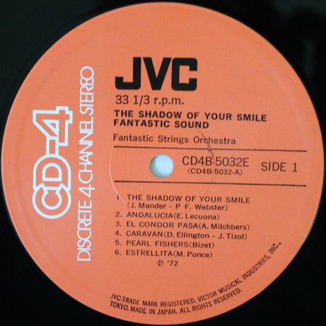 Fantastic Strings Orchestra : The Shadow Of Your Smile (Fantastic Sound) (LP, Album, Quad)