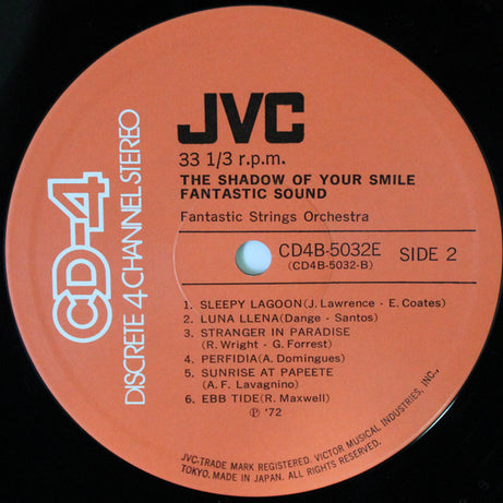 Fantastic Strings Orchestra : The Shadow Of Your Smile (Fantastic Sound) (LP, Album, Quad)