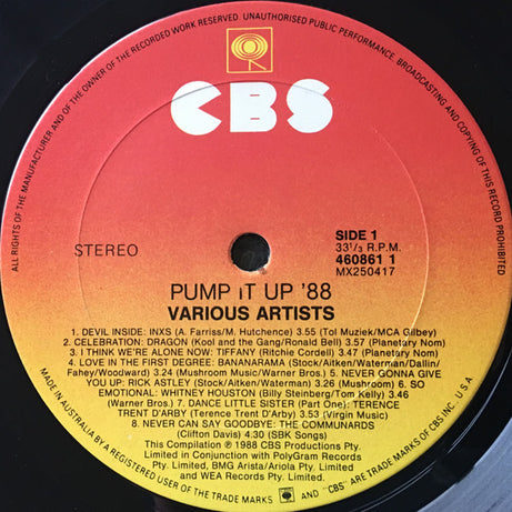 Various : Pump It Up 88 (LP, Comp)