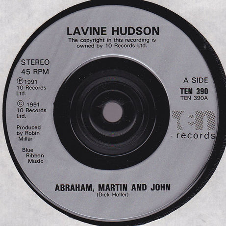 Lavine Hudson : Abraham, Martin & John (7")