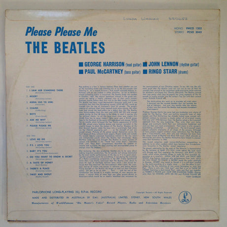 The Beatles : Please Please Me (LP, Album, Mono, RE)