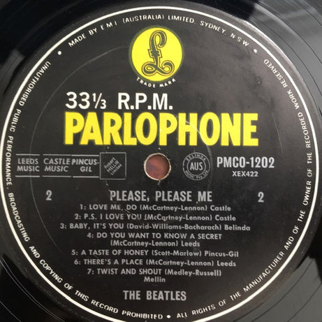 The Beatles : Please Please Me (LP, Album, Mono, RE)