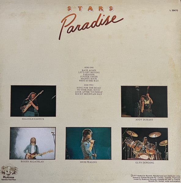 Stars (6) : Paradise (LP, Album, RE)