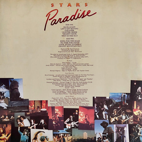 Stars (6) : Paradise (LP, Album, RE)