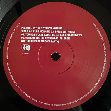 Placebo : Without You I'm Nothing (LP, Album, RE, RM, Gat)