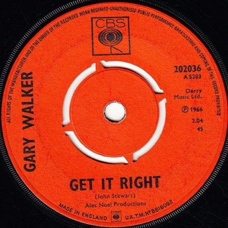 Gary Walker : You Don't Love Me (7", Single, Pus)