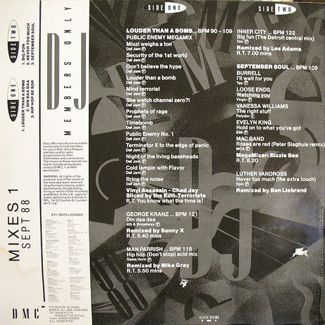 Various : September 88 - Mixes 1 (12", P/Mixed)