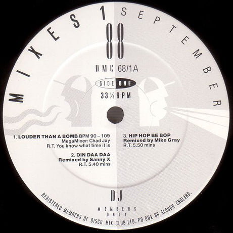 Various : September 88 - Mixes 1 (12", P/Mixed)
